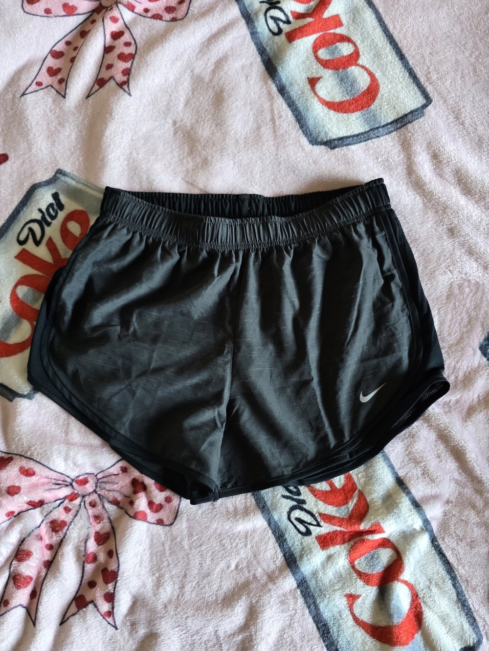 Nike Women’s Black Athletic Running Shorts with Small Swoosh